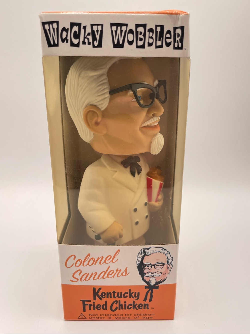 Funko Wacky Wobbler Colonel Sanders White Orange Black